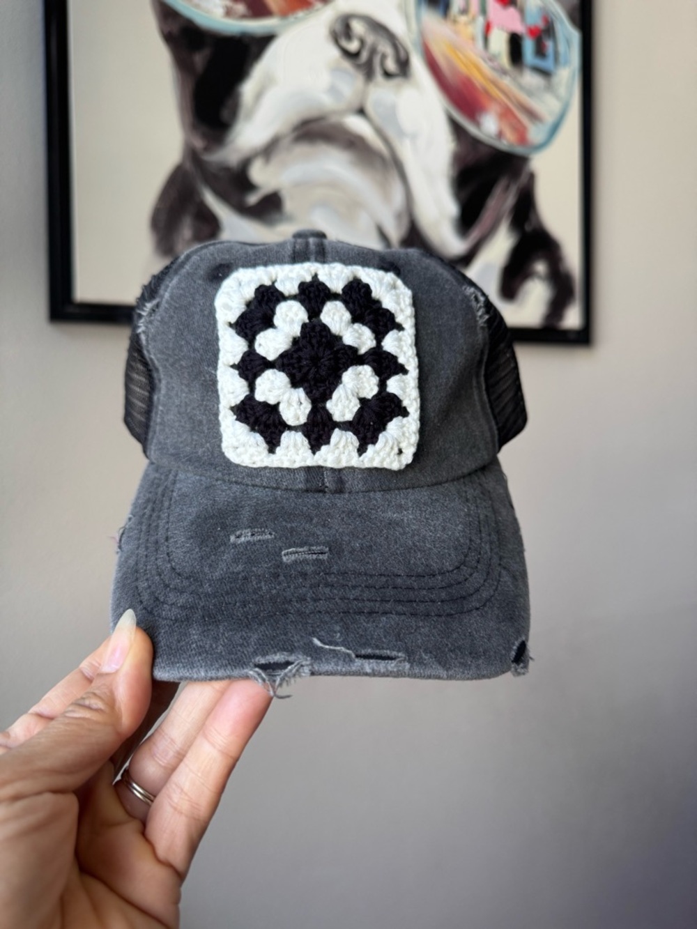 G2 Boho Granny Square Baseball Hat